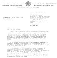 Re-designated as WHO-CC for the next 4 years