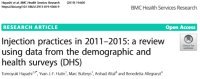 論文:2011〜2015年の注射実施の安全性:人口保健調査(DHS)のレビュー